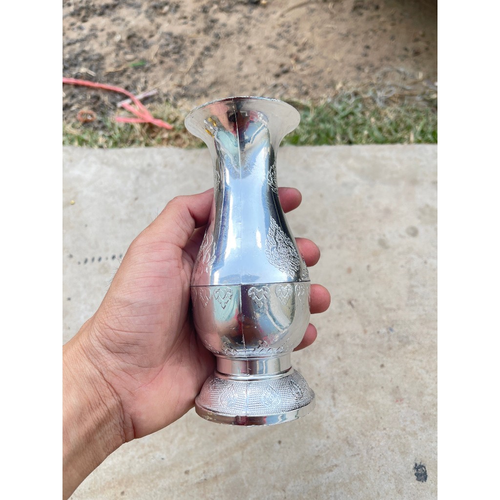 แจกัน พลาสติก เกรดA สีทอง-สีเงิน แจกันดอกไม้ - รูปที่ 7