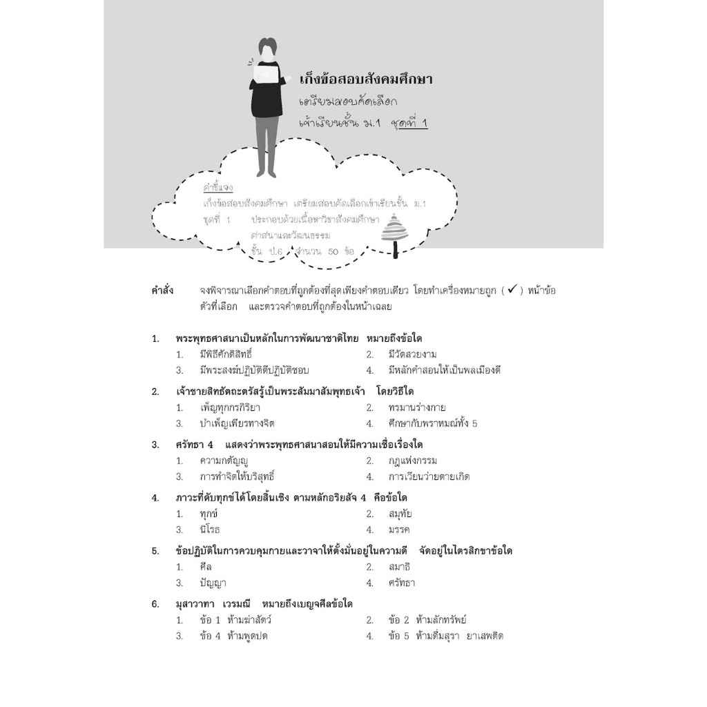 คู่มือสรุปเข้ม+แนวข้อสอบสังคมศึกษา ศาสนาและวัฒนธรรมป.4-5-6 เข้า ม.1และO-NET+เฉลย /9786162019074 #พ.ศ.พัฒนา #เตรียมสอบ