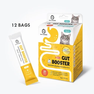 Gut Booster ผงอาหารเสริมโปรไบโอติก สูตรสำหรับแมว ทานง่าย แบบโรยอาหาร ปรับสมดุลลำไส้ แก้ท้องเสีย