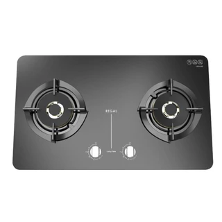 LUCKY FLAME เตาฝัง รุ่น LGS-9102 รุ่นใหม่ หน้าเตากระจก พิเศษดึงอากาศจากด้านบนสามารถใช้ได้กับทุกสถานที่ (เลือกหัวปรับได้)
