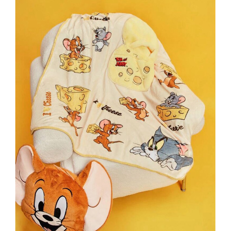 ผ้าห่มพกพา TOM and JERRY ลิขสิทธิ์แท้ พร้อมส่ง