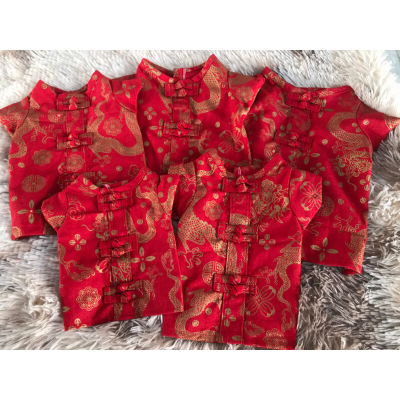 เสื้อผ้าสัตว์เลี้ยง ผ้าฝ้าย ลายปีใหม่จีนน่ารัก สําหรับสุนัข แมว