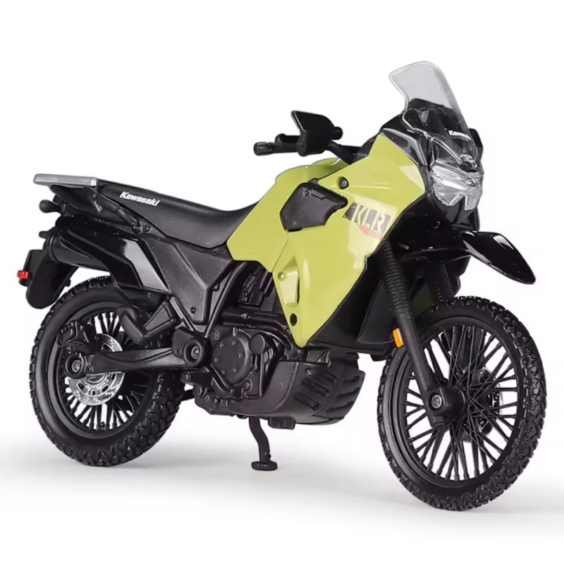 โมเดลรถมอเตอร์ไซค์Kawasaki KLR 650 สเกล1:18รายละเอียดสวยเป็นงานโมเดลสำหรับตั้งโชว์