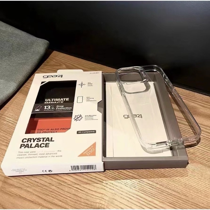 （สำหรับ ไอโฟน）Gear4 ใส เคสกันกระแทก ใช้นานๆไม่เหลือง 15PROMAX/15PRO/15PLUS/12Promax/13/13Promax/14/1