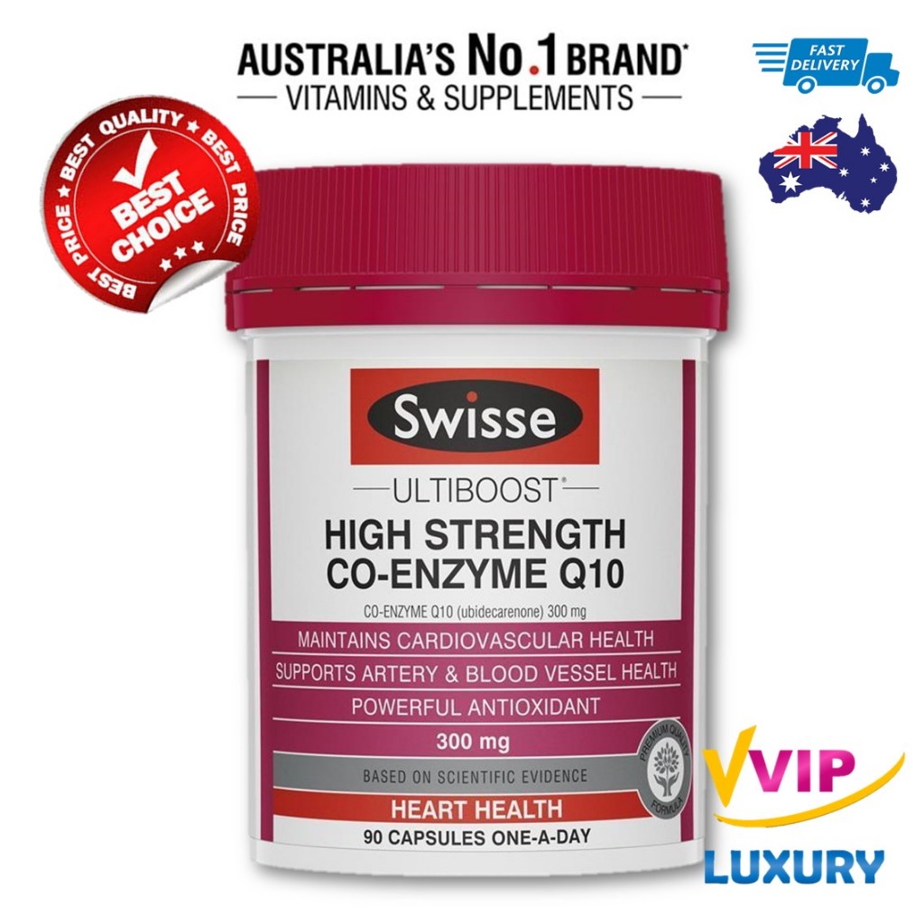 exp.03/2027 SWISSE Ultraboost High Strength Coq10 300mg 90 Capsules โคคิวเท็น