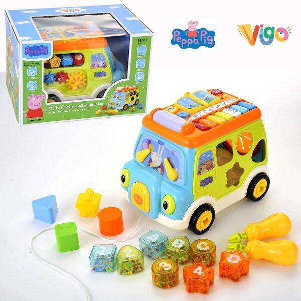 Peppa Pig Musical Bus ของเล่นเสริมพัฒนาการรูปรถ