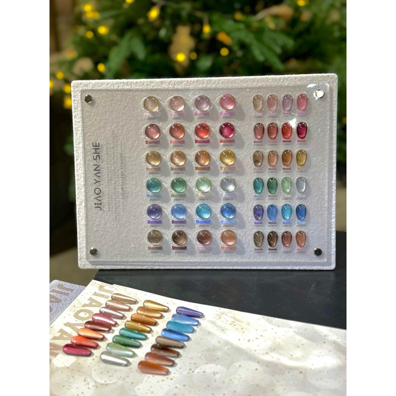 สีลูกแก้ว 5D แบรนด์ JYS เซ็ต 24สี รุ่นGlass cateye