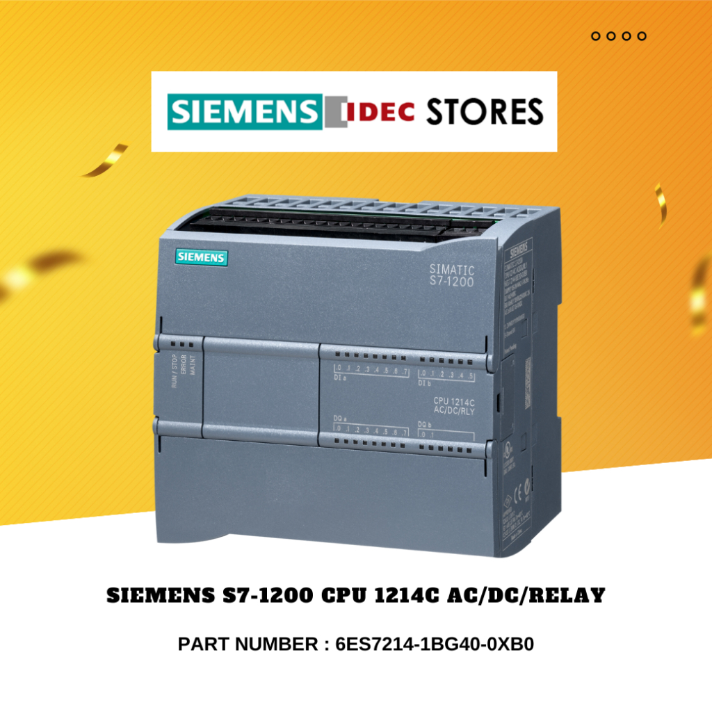 SIEMENS S7-1200 CPU 1214C AC/DC/Relay