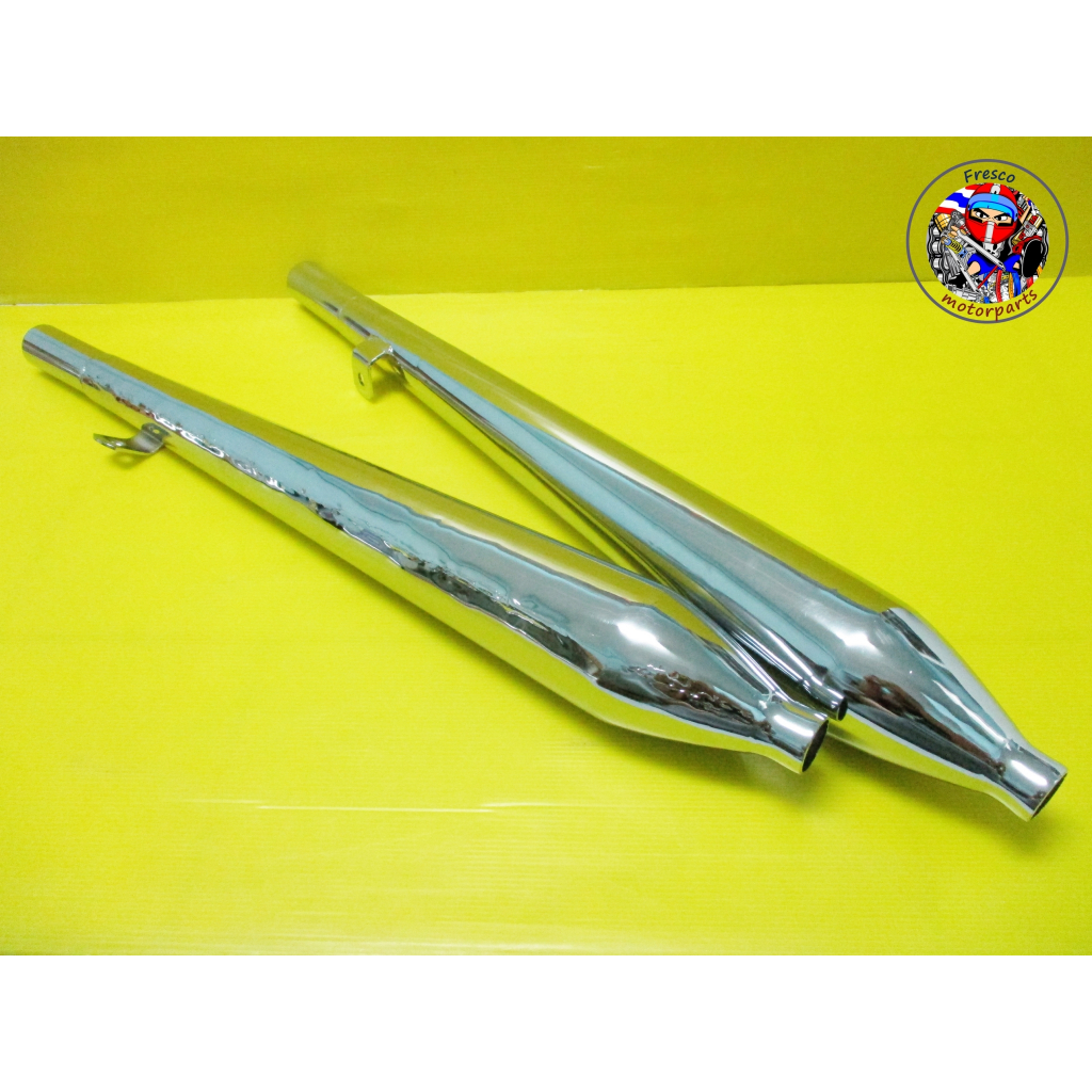 Fit For Honda CA72 CA77 C72 C77 Exhaust Set BM Style ท่อรถมอเตอร์ไซด์