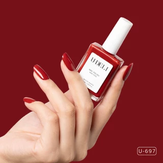 สีทาเล็บกึ่งเจล (ไม่อบ) U-DELI Vegan Nail Polish 16ml โทนสีแดง Always Red หรู สีสวยชัด เงา Group