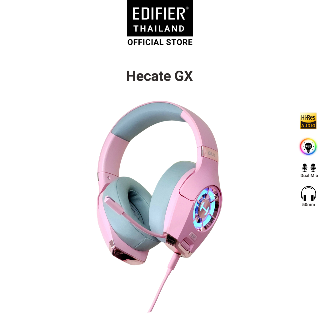 หูฟัง EDIFIER Hecate GX Gaming Hi Res Audio แบบต่อสาย USB และ Jack 3.5mm