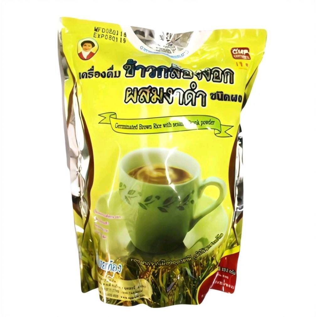 ++ข้าวกล้องงอกหอมมะลิ ผสมงาดำ แม่อุษา 352 กรัม (บรรจุ 16 ซองเล็ก)++