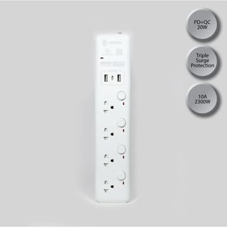 รางปลั๊กไฟแบบหลายสวิตช์ Toshino WY Series PD+QC USB Quick Charge (WY-43 / WY-53)
