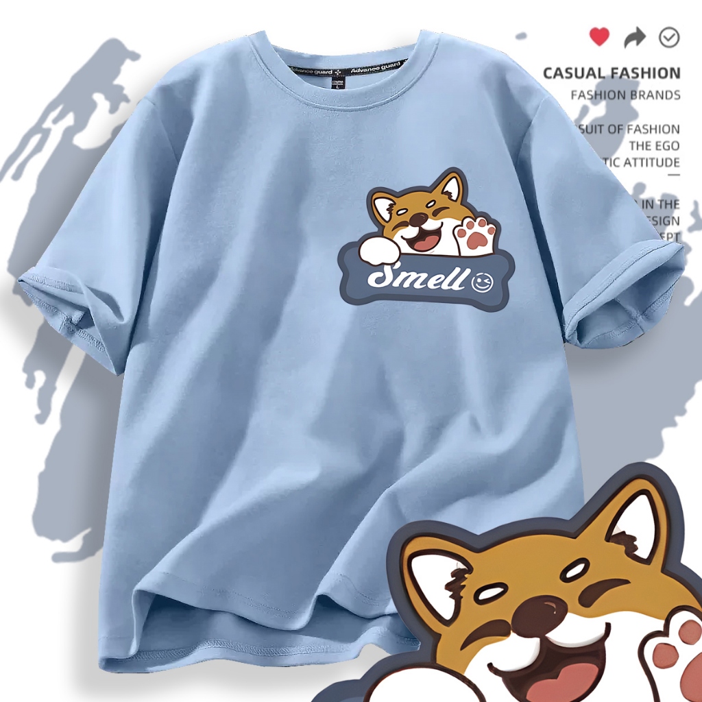 D602Bเสื้เสื้อยืดแขนสั้ง ผ้านุ่มยืดได้ใส่สบายฯ ลายแฟชั่งสวยน่ารักใส่ได้ทั้งชายและหญิง