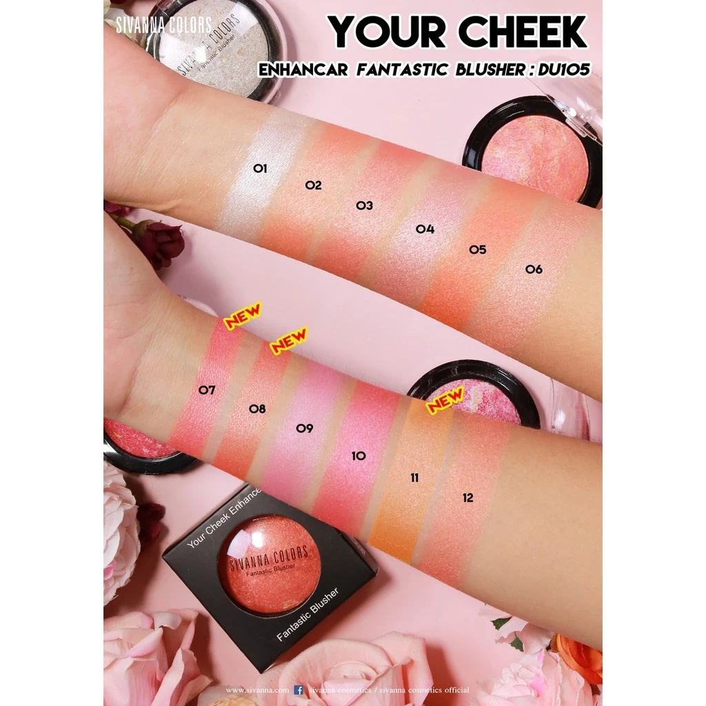 Sivanna Fantastic Blusher DU105 ซีเวนน่า แฟนทาสติค บลัชเชอร์ 7 กรัม thumbnail 4