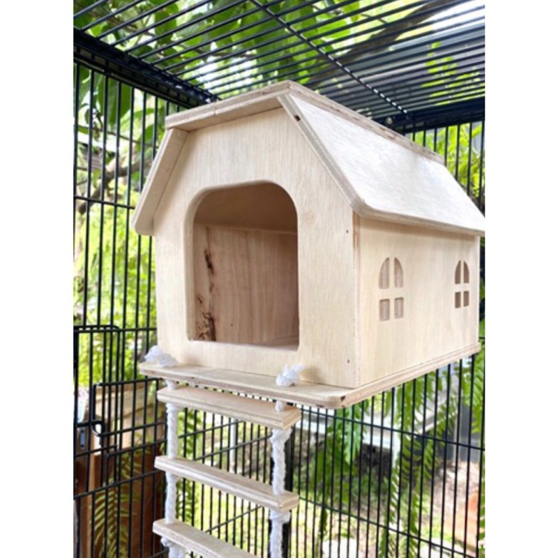 WC07 บ้านนก บ้านชูการ์ขนาดใหญ่ บ้านไม้สำหรับนก บ้านนก บ้านกระรอก
