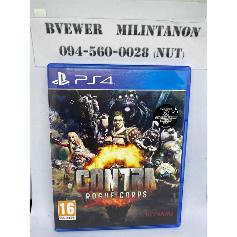 แผ่น PS4 เกม CONTRA ROGUF CORPS