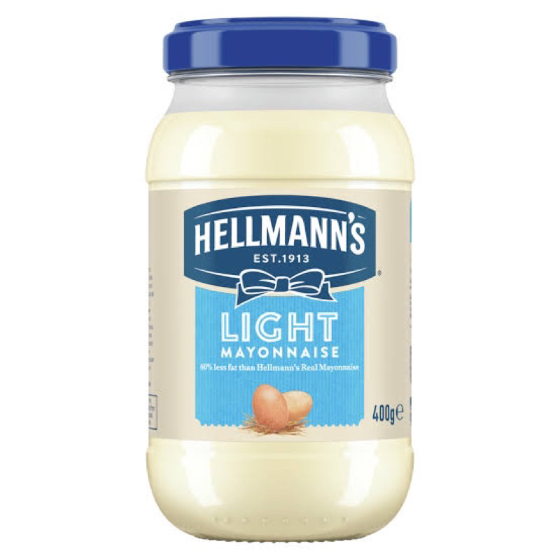 Hellmann’s Light mayonnaise 400g. มายองเนสสูตรลดไขมัน 400 กรัม fl นำเข้า