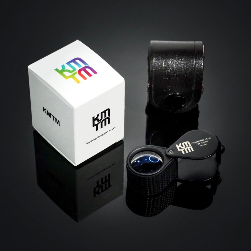NEW !! KM-TM Diamond lens 10x 18mm กล้องส่องพระ กล้องส่องเพชร (เลนส์แก้ว blue light 3ชั้น)คุณภาพสูง KMTM