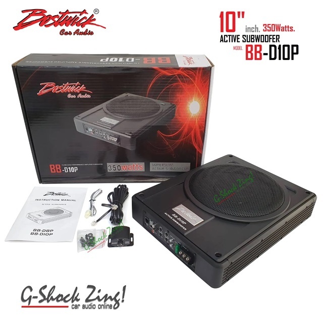 BOSTWICK ACTIVE SUBWOOFER ซับบ๊อค SUBBOX ซับเบส ดอกขนาด 10 นิ้ว กำลังขับ 350W/วัตต์ BOSTWICK รุ่น BB