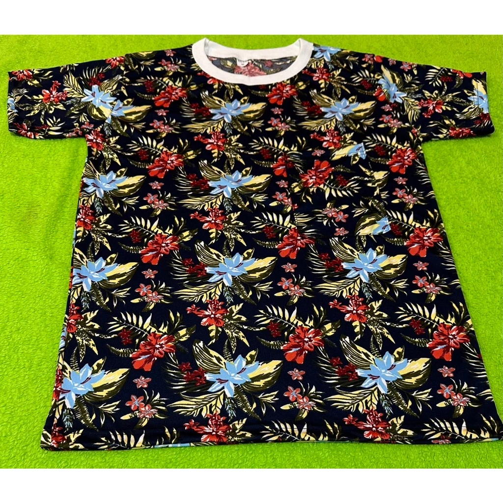 เสื้อยืดคอกลมแขนสั้นลายดอก Oversize ผ้าไมโครโพลีเอสเตอร์ thumbnail 10
