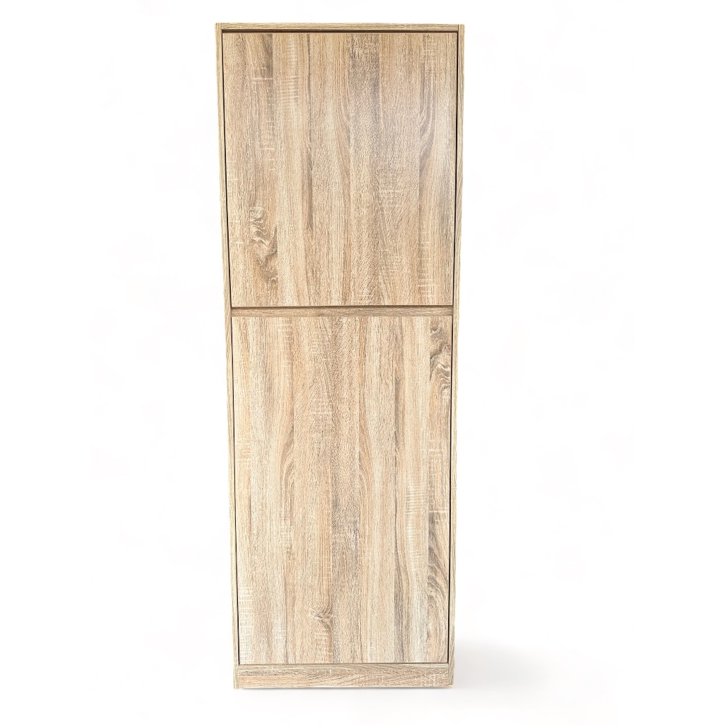 🔥ราคาถูก🔥Hawa 90 Furniture#5 ตู้รองเท้า 10ชั้น บานบน-ล่าง​ 35*60*170ซม. (เลือกสีได้)😊