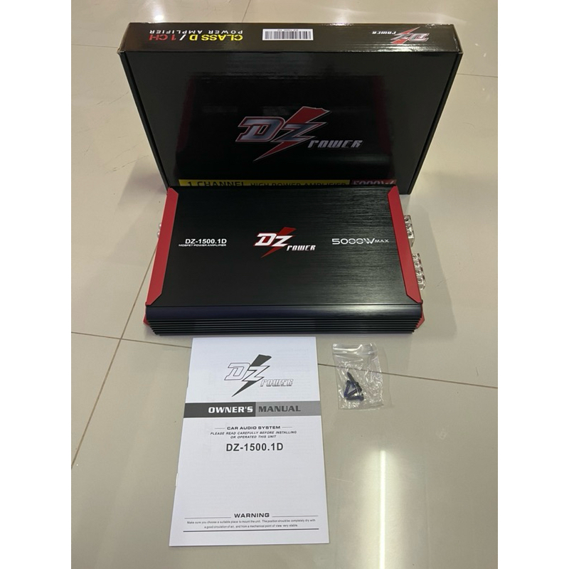 1395บาท แอมป์ 1500.1Ch Class D ขับลำโพงเบสติดรถยนต์