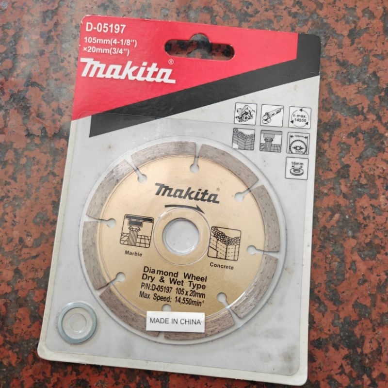 ใบตัดกระเบื้อง Makita แท้ 100% สำหรับตัดแบบแห้ง ขนาด 105×20mm