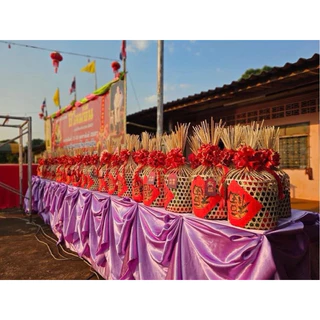 ชะลอมจุก สานจากไม้ไผ่สีธรรมชาติ 2-8นิ้ว