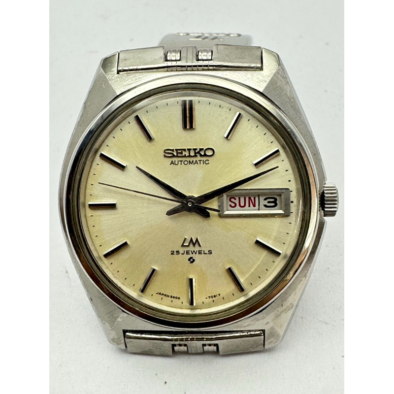 SEIKO Automatic LM 25 jewels ตัวเรือนสแตนเลส นาฬิกาผู้ชาย มือสองของแท้
