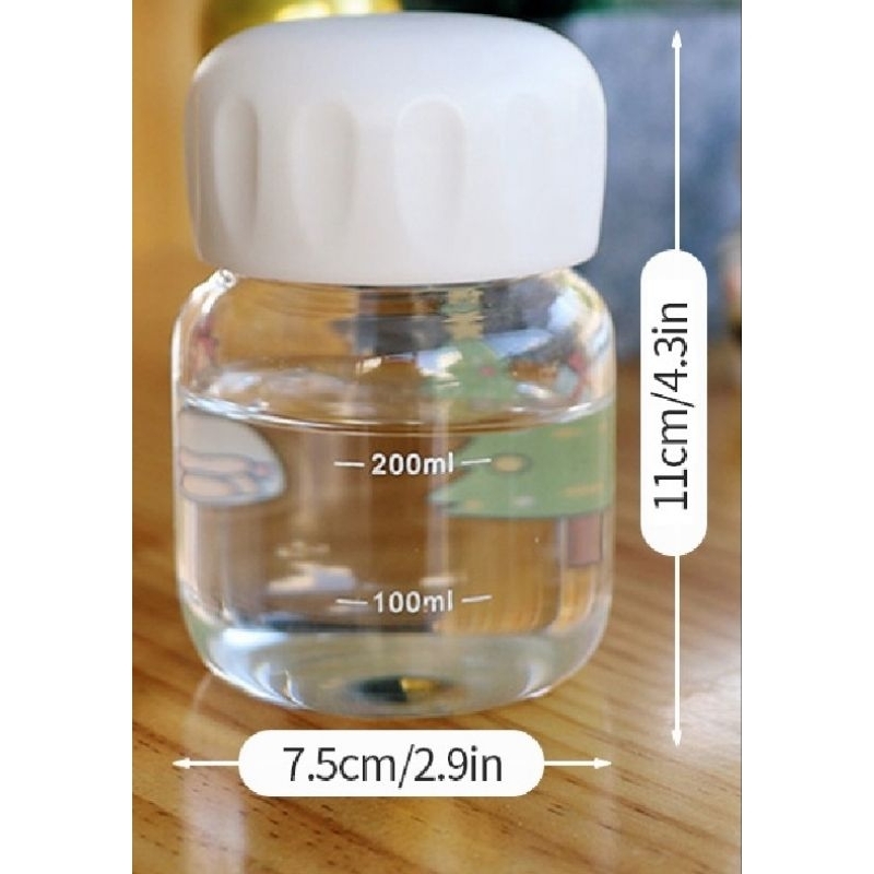 ขวดแก้วใส่น้ำแบบพกพา 220ml