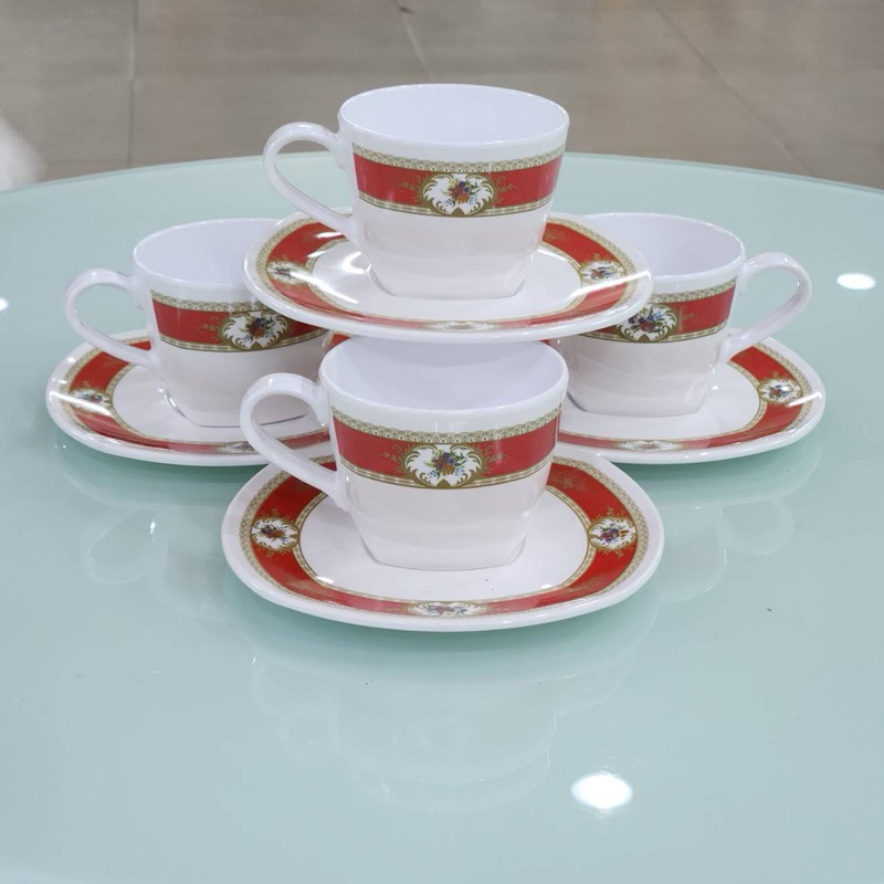 ชุดกาแฟซุปเปอร์แวร์ เมลามีน100% (4ท่าน) ลายปริ้นเซท