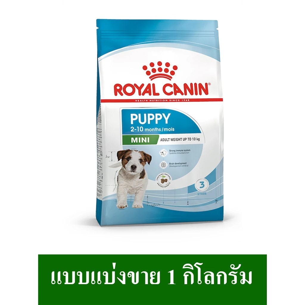 Royal Canin Mini Puppy อาหารเม็ดลูกสุนัขพันธุ์เล็ก แบบแบ่งขาย 1 กิโลกรัม