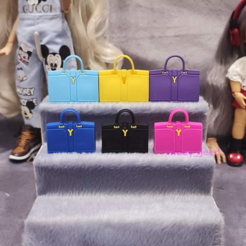 B59 ของเล่นตุ๊กตา ของจิ๋ว กระเป๋า กระเป๋ายาง dollhouse