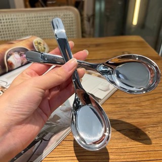 ขายดีม๊ากก ช้อนซุป สีเงิน ช้อนสแตนเลส เกรดพรีเมี่ยม มีน้ำหนั…