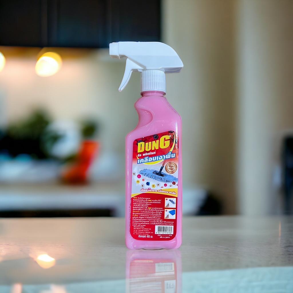 สเปรย์เคลือบเงาพื้นDung น้ำยาดักฝุ่น สเปรย์ดักฝุ่น น้ำยาถูพื้น 400ml.