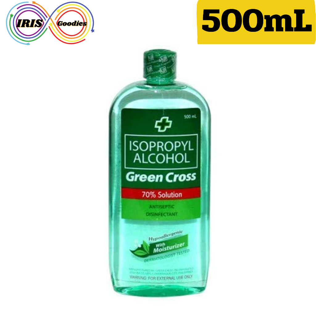 Green Cross ISOPROPYL ALCOHOL 70% Solution 500mL (Expiry Date :Aug 2026)