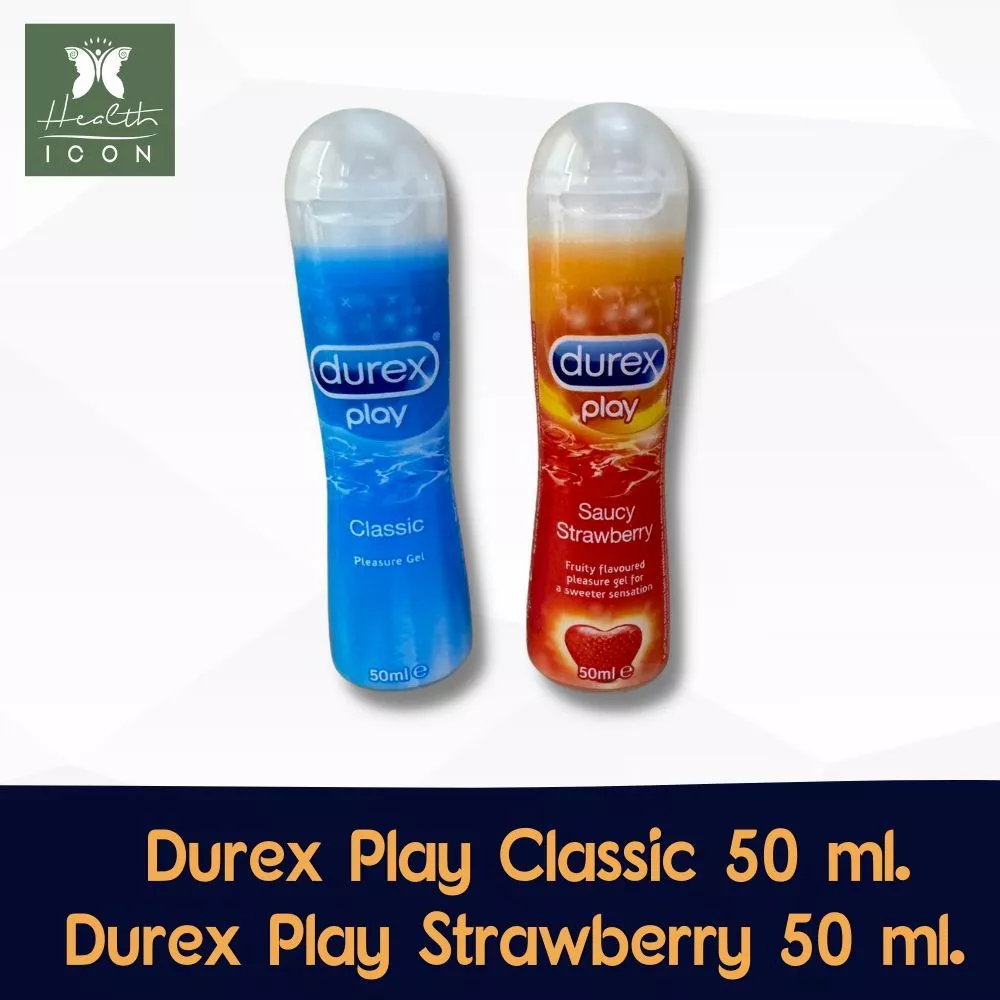 Durex Play Classic/Strawberry Gel/Massage 2 in 1 50 ml. ดูเร็กซ์ เพลย์ คลาสสิค/สตรอเบอร์รี่ ขนาด 50 มล. 1 ขวด