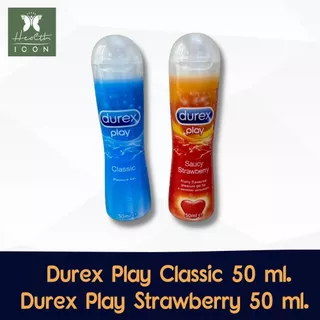 Durex Play Classic/Strawberry Gel/Massage 2 in 1 50 ml. ดูเร็กซ์ เพลย์ คลาสสิค/สตรอเบอร์รี่ ขนาด 50 มล. 1 ขวด