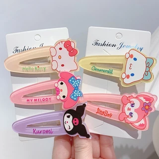 พร้อมส่ง มี50แบบ กิ๊บติดผม ซานริโอ้ SANRIO คิตตี้ มายเม คุโรมิ ชินนาม่อน น่ารัก กิ๊บติดผมการ์ตูน อะคริลิค (ราคาต่อ1ชิ้น)