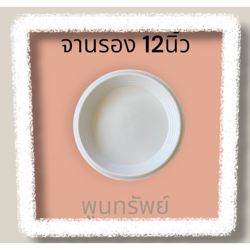 จานรองกระถาง เบอร์ 12(แพ็ค 10ใบ)