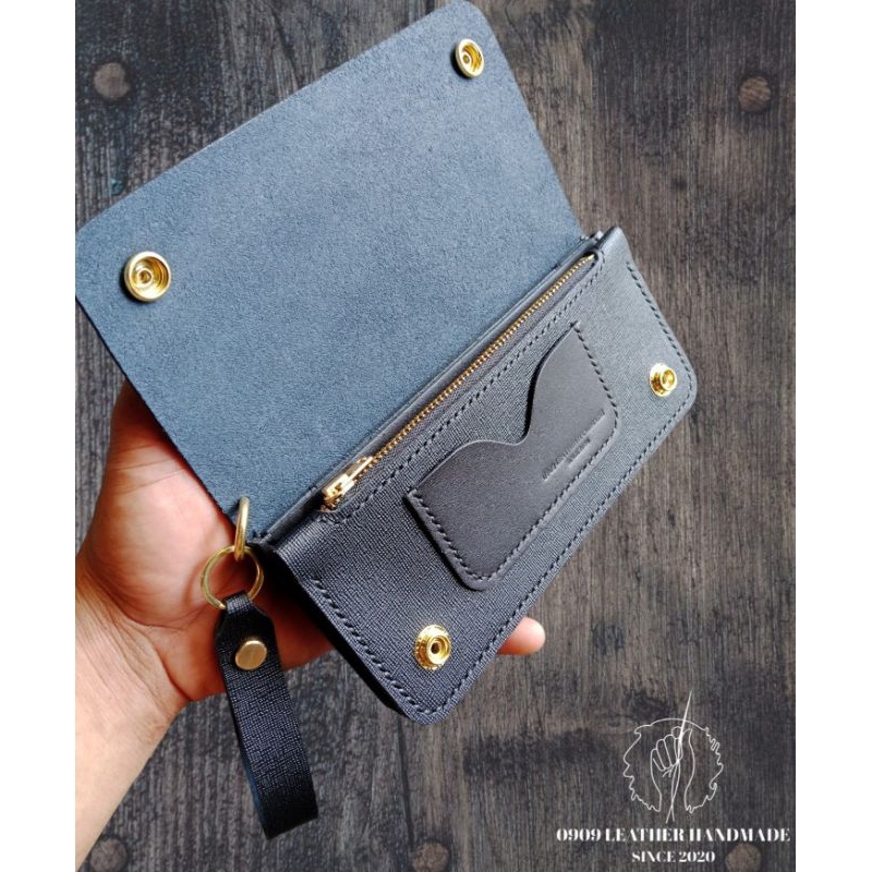 Long Wallet Biker(อะไหล่ทองเหลืองแท้ทุกจุด)