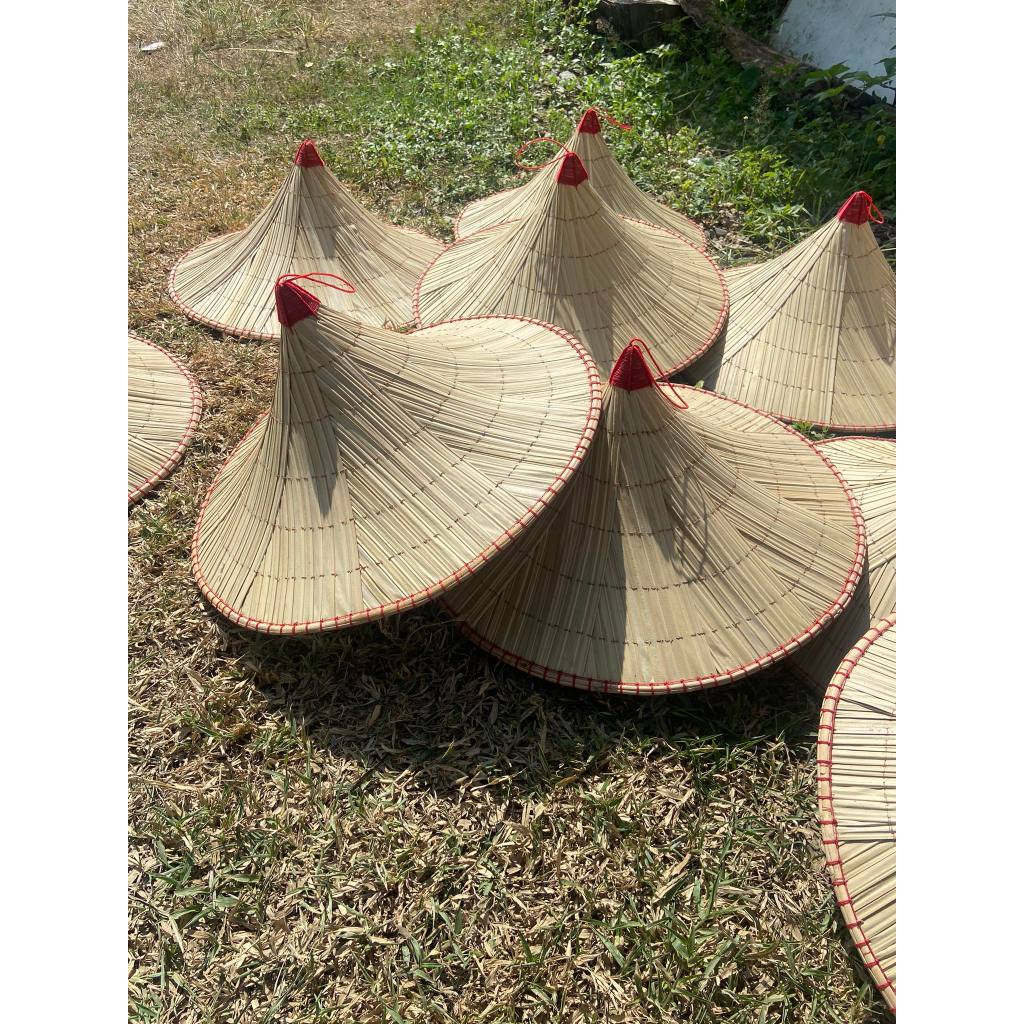 หมวกเปี้ยว/ใบลาน  ขนาดใหญ่ 20-22 นิ้ว  หมวกชาวนา,ชาวสวน