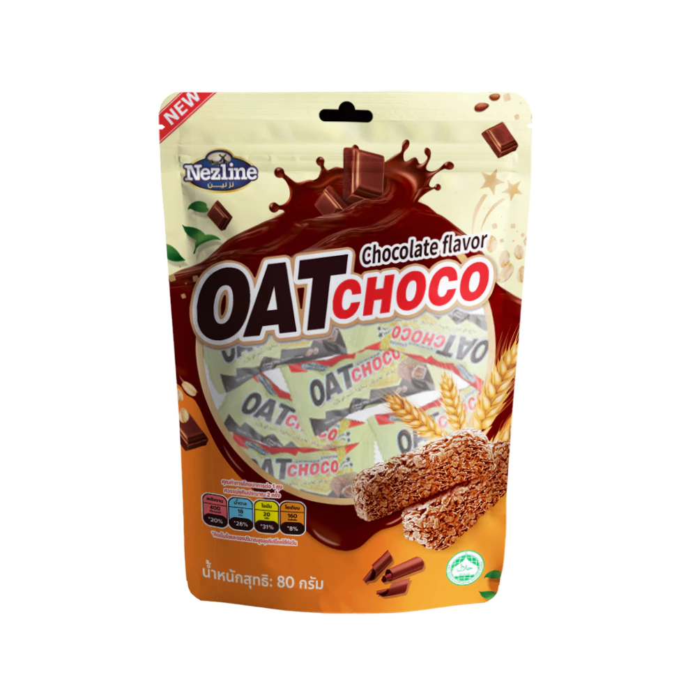 Oat Choco Nezline ขนมข้าวโอ๊ตอัดแท่ง 80g มี 8 รสชาติ thumbnail 10