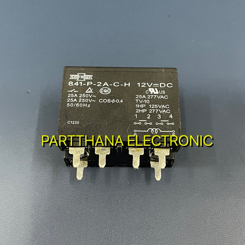 841-P-2A-C-H RELAY รีเลย์ 12VDC 6ขา พร้อมส่งในไทย