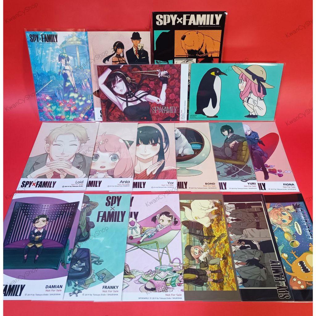 สปาย x แฟมิลี Spy x Family โปสการ์ดเล่ม 1-12 ล่าสุด โปสการ์ดอะนิเมท โปสการ์ดไทยทั้งหมด(มังงะ animate สติ๊กเกอร์)