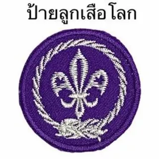 เครื่องหมายลูกเสือโลก เข็มคันชีพ เข็มลูกเสือโลก ป้ายเย็บลูกเสือโลก แหนบคันชีพ เครื่องหมายประดับลูกเสือ