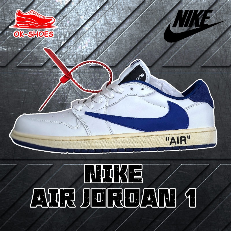 ส่งฟรี NIKE Fragment x Travis Scott x Air Jordan 1 Low AJ1