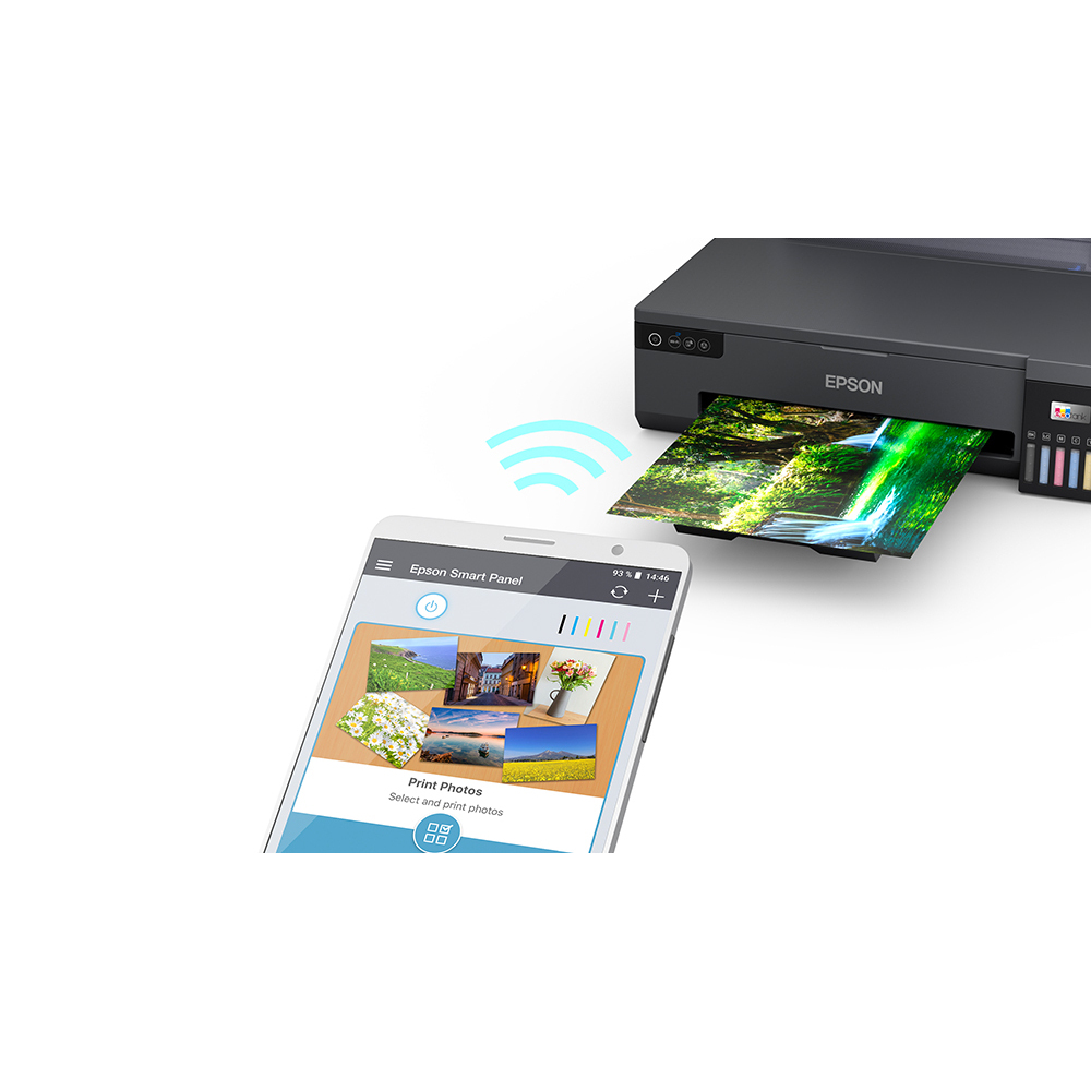 Epson L18050 A3 น้ำหมึกกันน้ำ PIGMENT 6 สี (สำหรับฉลากสินค้าและสติ๊กเกอร์)