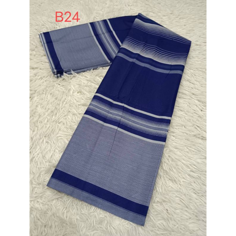 ผ้าโสร่งชายผ้าถุงเย็บสำเร็จพร้อมนุ่ง(B42) ผ้าคอตตอน100%ผ้านิ่มไม่ลื่นสีไม่ตกซับน้ำได้ ราคาชิ้นละ55บาท ผ้านำมาตัดเสื้อได้